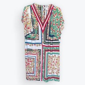 Colorful Summer Dress, London Style Collection Woman, Size 1X, Caribbean Style